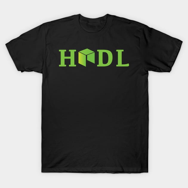 Hodl Neo coin logo-green T-Shirt by mangobanana